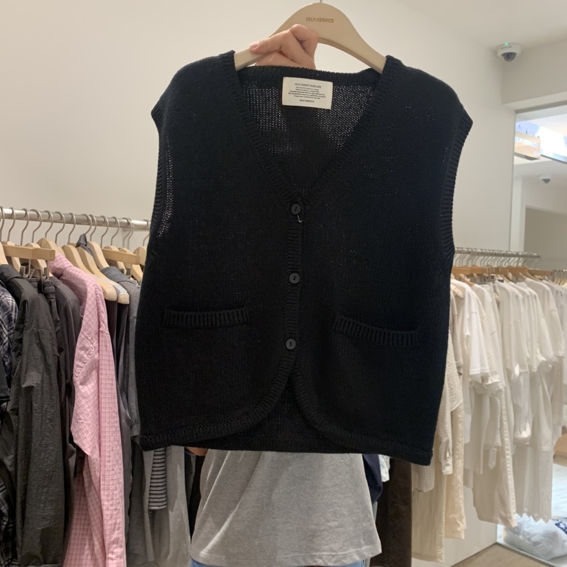 SELF SERVICE韓國東大門直郵女裝新品時尚推薦人氣休閑馬甲SELF SERVICE馬甲圖色2