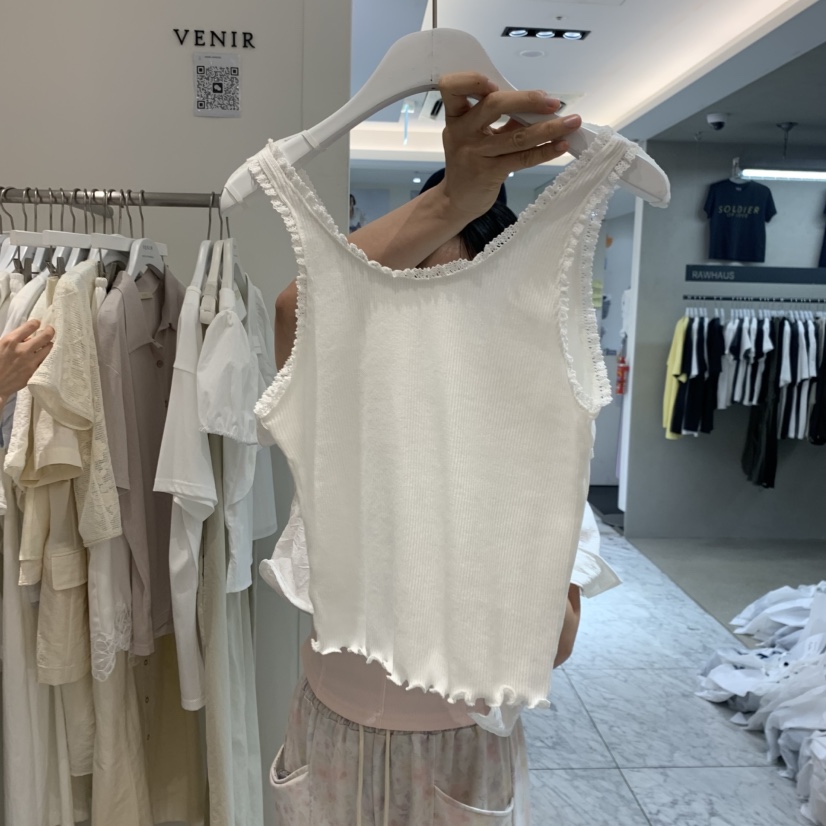 VENIR-a韓國直郵實拍女士新品26夏季熱賣推薦休閑吊帶背心VENIR-a吊帶/背心