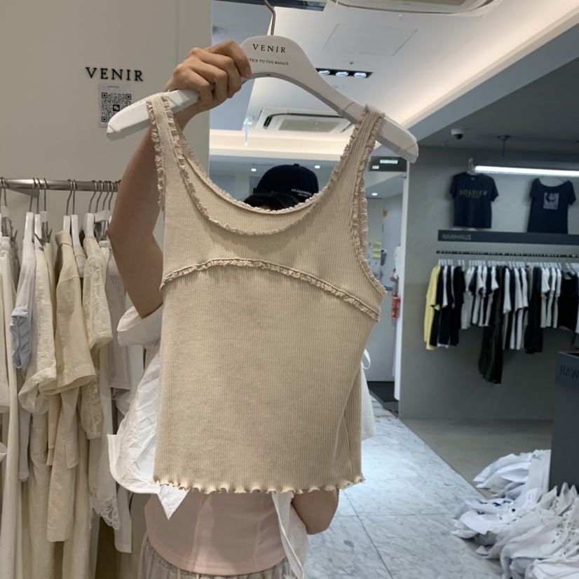 VENIR-a韓國直郵實拍女士新品26夏季熱賣推薦休閑吊帶背心VENIR-a吊帶/背心圖色2
