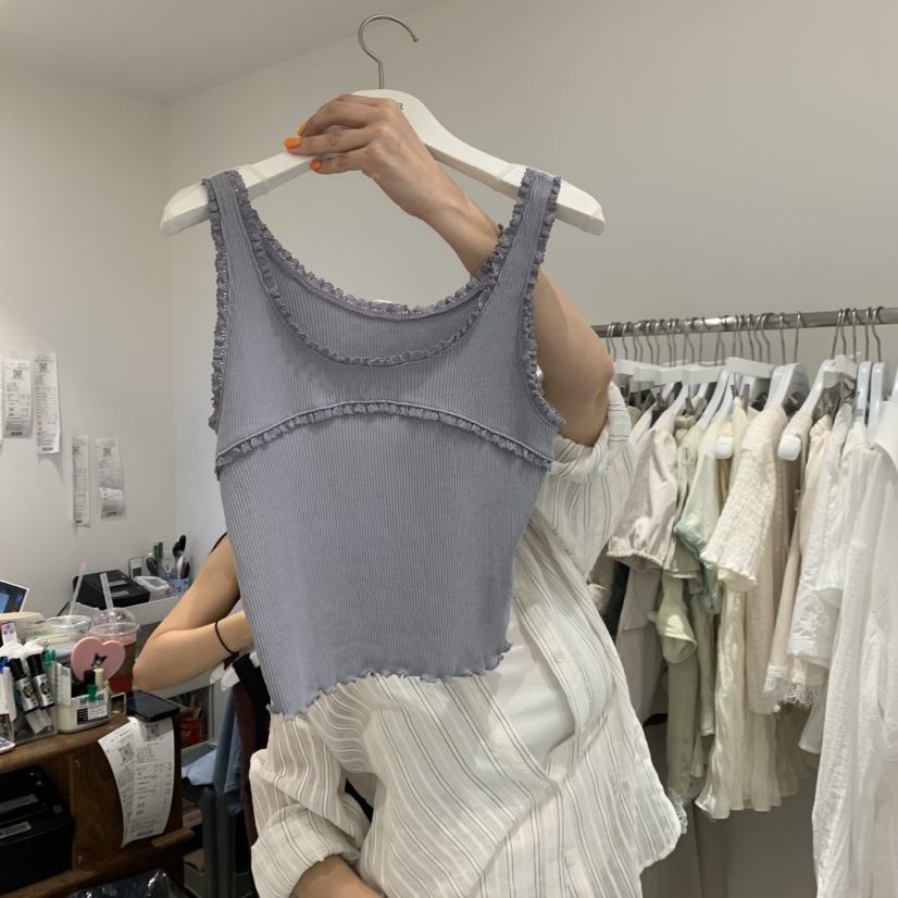 VENIR-a韓國直郵實拍女士新品26夏季熱賣推薦休閑吊帶背心VENIR-a吊帶/背心圖色4