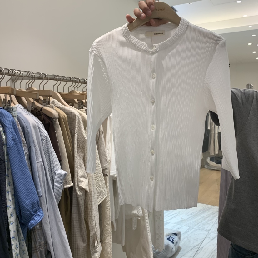 SELF SERVICE東大門實拍韓國女士新品人氣推薦襯衫蕾絲衫SELF SERVICE襯衫/蕾絲衫圖色1