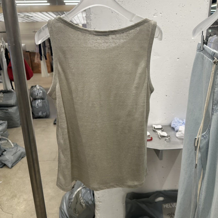 HELVETICA韓國代購女裝新品熱賣推薦休閑吊帶背心亞麻無袖HELVETICA吊帶/背心