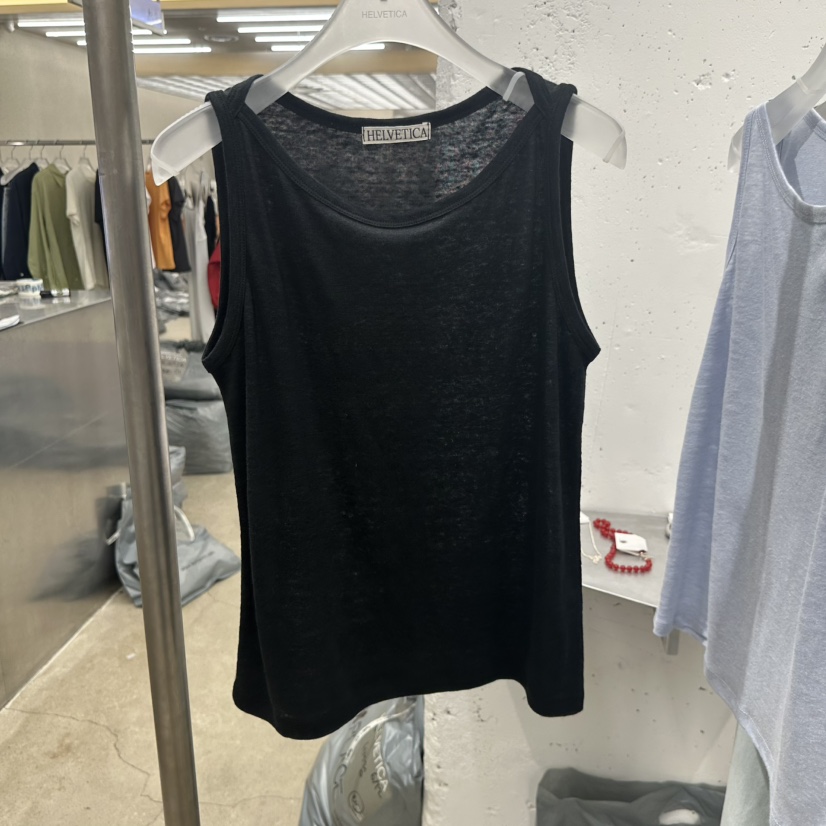 HELVETICA韓國代購女裝新品熱賣推薦休閑吊帶背心亞麻無袖HELVETICA吊帶/背心圖色3