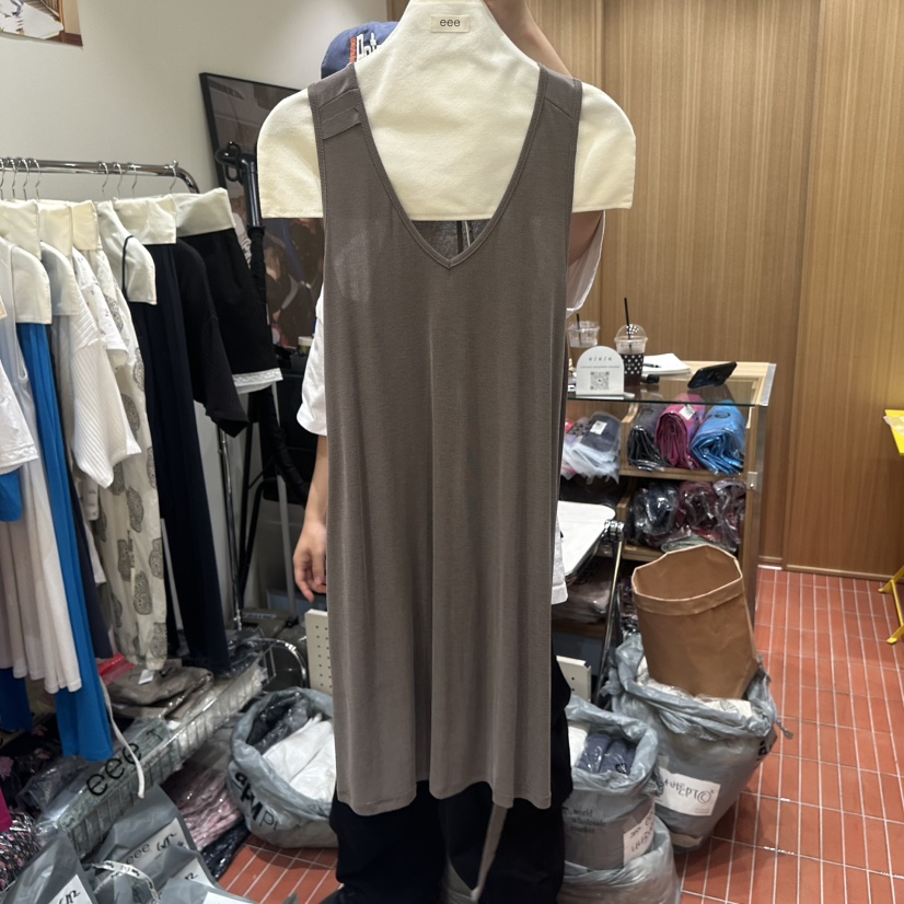 EEE韓國直郵女士新款熱賣人氣推薦休閑26夏季時尚連衣裙無袖EEE連衣裙圖色2