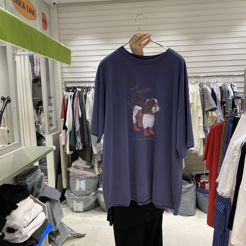 BRICKLANE韓國代購女士新品人氣26夏季推薦休閑熱賣時尚T恤BRICKLANET恤圖色2