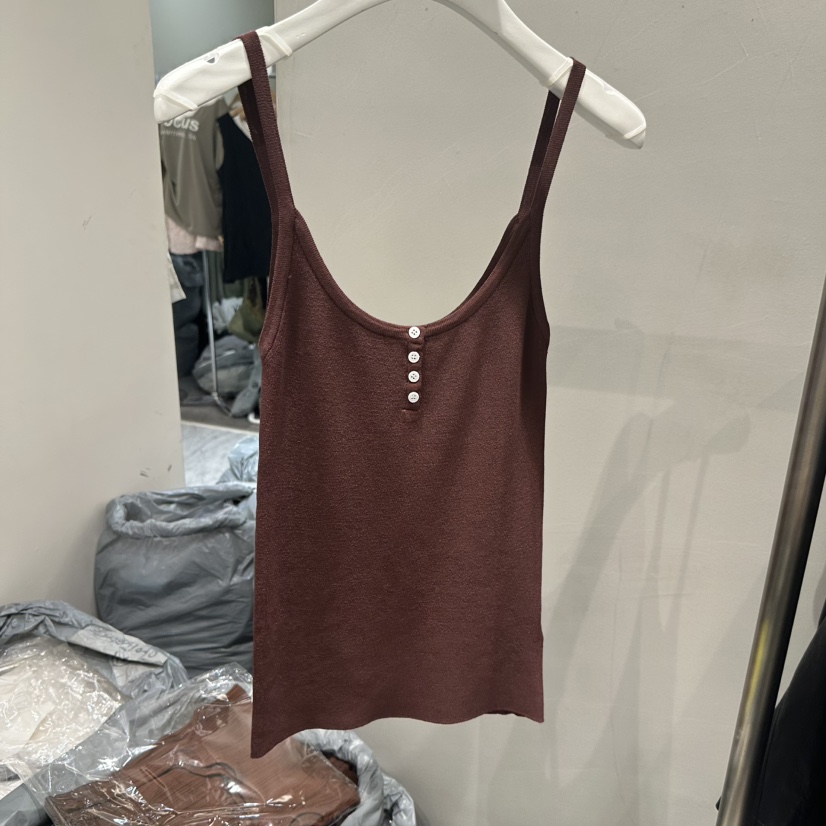 THE SECOND GROW/QUEENSRABBIT韓國東大門代購女士新品熱賣吊帶背心紐扣THE SECOND GROW/QUEENSRABBIT吊帶/背心圖色5