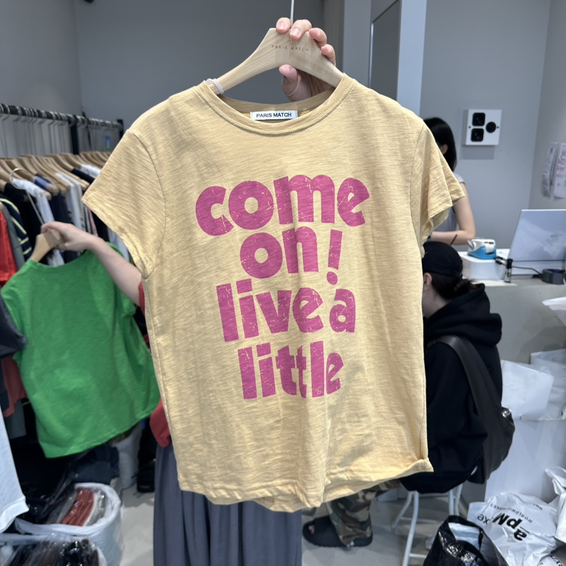 PARIS MATCH韓國代購女裝新款推薦時尚休閑人氣26夏季T恤PARIS MATCHT恤圖色1