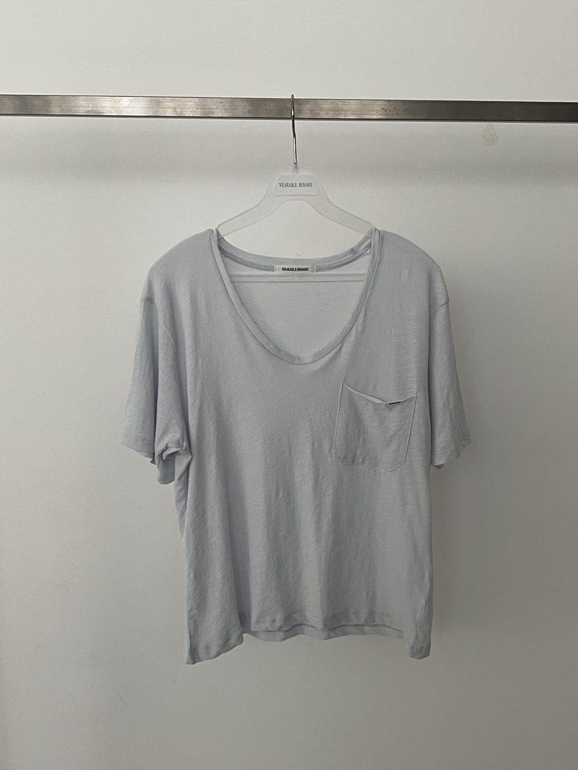 WEARABLE-L韓國東大門代購女士新品26夏季熱賣休閑T恤口袋WEARABLET恤圖色2