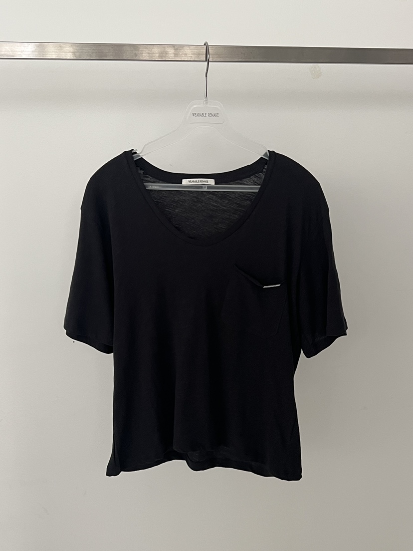 WEARABLE-L韓國東大門代購女士新品26夏季熱賣休閑T恤口袋WEARABLET恤圖色3