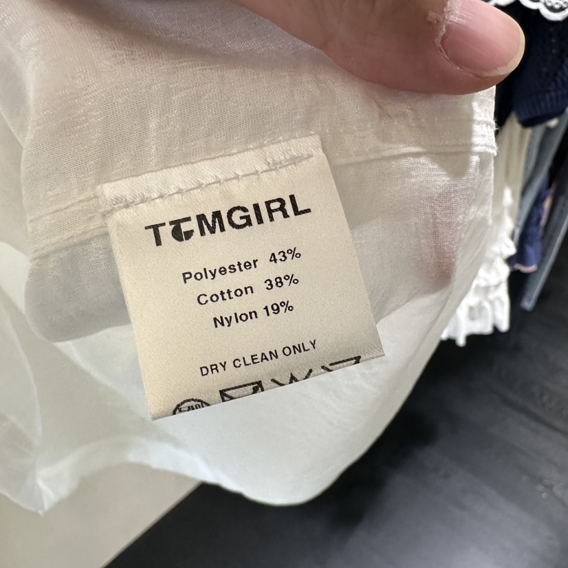 TOMGIRL韓國直郵女裝新品人氣26夏季熱賣襯衫蕾絲衫歐根紗TOMGIRL襯衫/蕾絲衫
