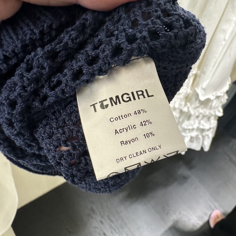 TOMGIRL韓國代購女士新款人氣推薦熱賣26夏季時尚休閑針織衫TOMGIRL針織衫