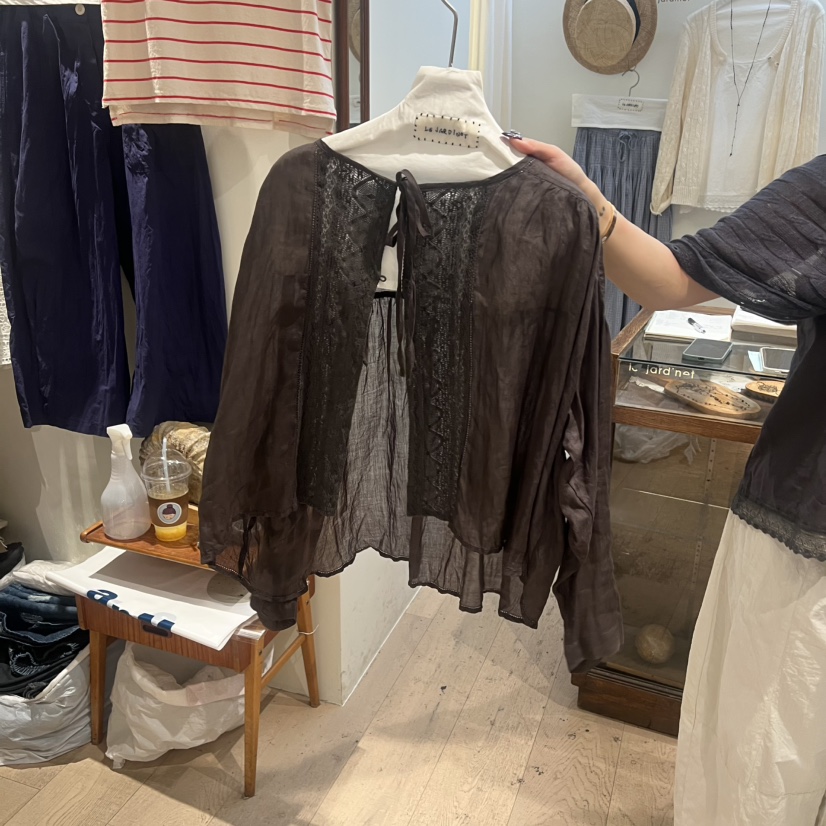 LE JARDINET韓國東大門直郵女士新款襯衫蕾絲衫蕾絲開衫LE JARDINET襯衫/蕾絲衫圖色1