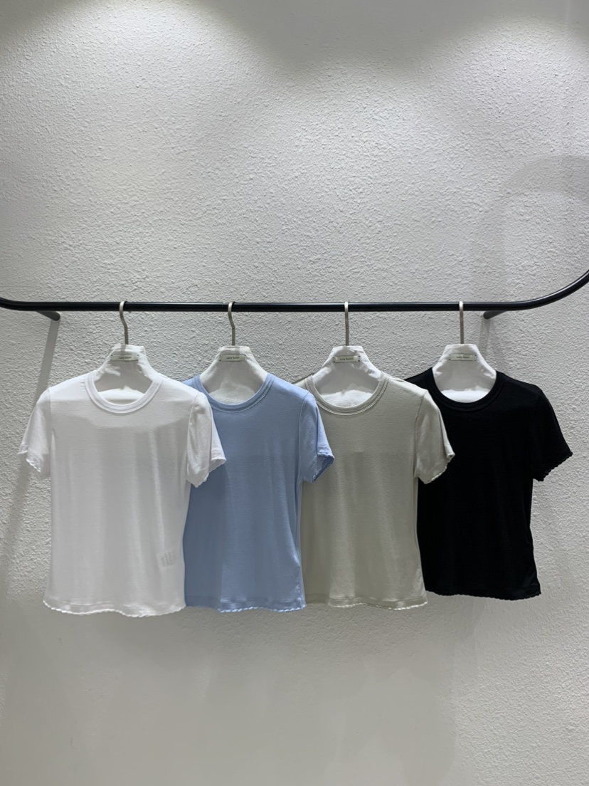 LUCY SALON韓國東大門直郵女士新款熱賣26夏季人氣T恤刺繡LUCY SALONT恤