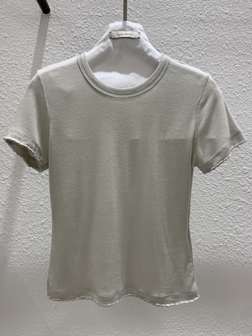 LUCY SALON韓國東大門直郵女士新款熱賣26夏季人氣T恤刺繡LUCY SALONT恤圖色3
