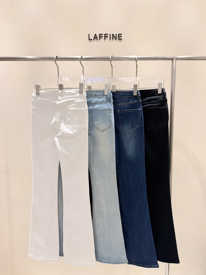 LAFFINE-P韓國直郵女士新款休閑人氣推薦熱賣26夏季牛仔褲LAFFINE-P牛仔褲