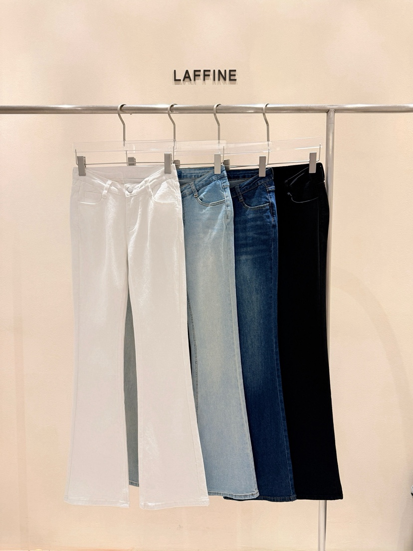 LAFFINE-P韓國直郵女士新款休閑人氣推薦熱賣26夏季牛仔褲LAFFINE-P牛仔褲圖色3左三色