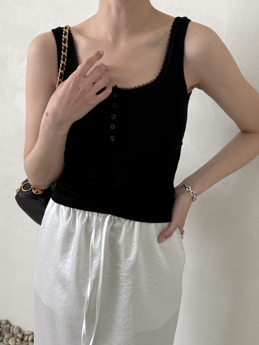 DEMAR韓國東大門代購女裝新款時尚人氣26夏季吊帶背心褶皺DEMAR吊帶/背心