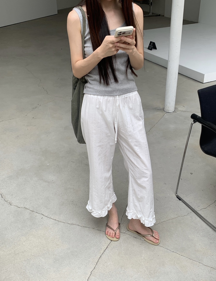 LOGARDEN韓國直郵實拍女裝新款熱賣推薦時尚休閑26夏季休閑褲LO GARDEN休閑褲圖色2