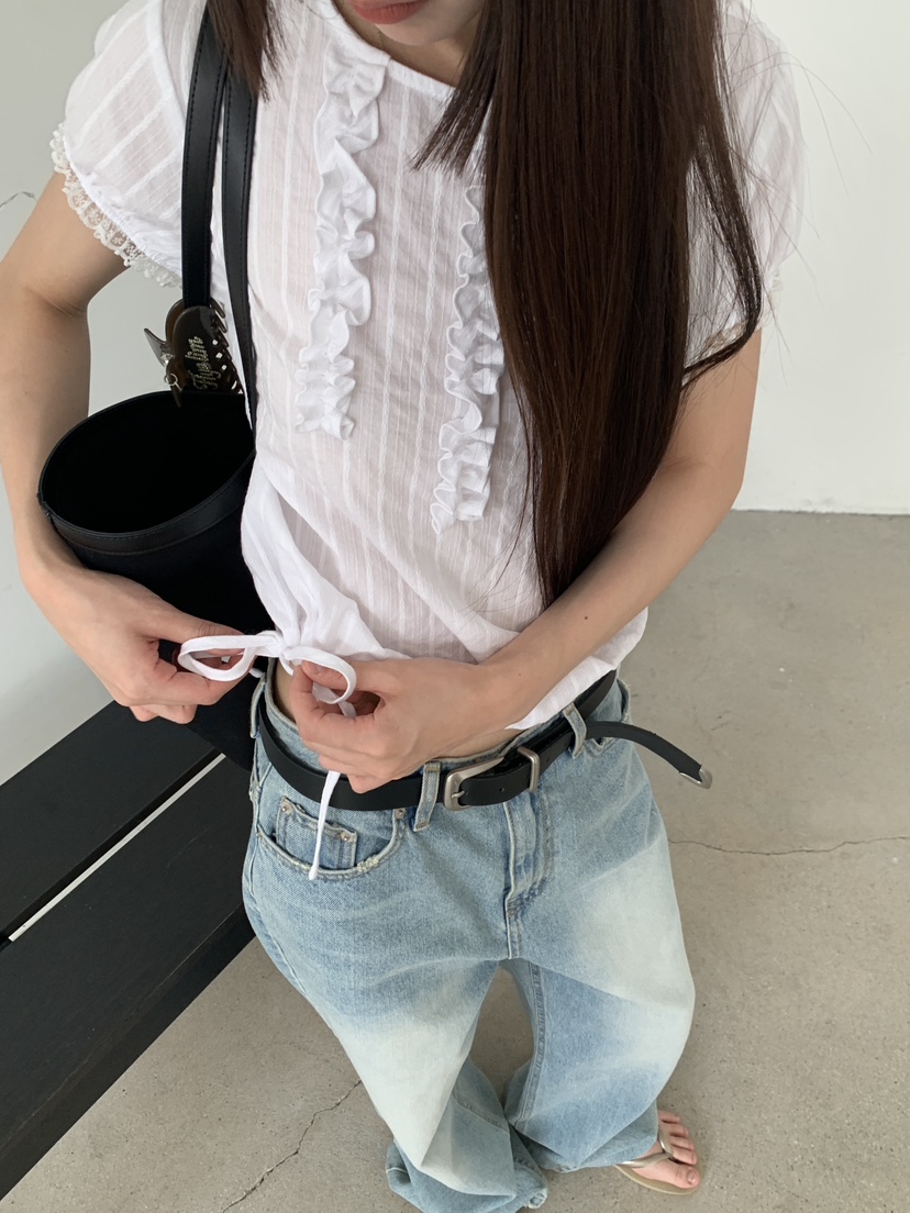 LOGARDEN韓國直郵女裝新款人氣時尚熱賣26夏季襯衫蕾絲衫LO GARDEN襯衫/蕾絲衫
