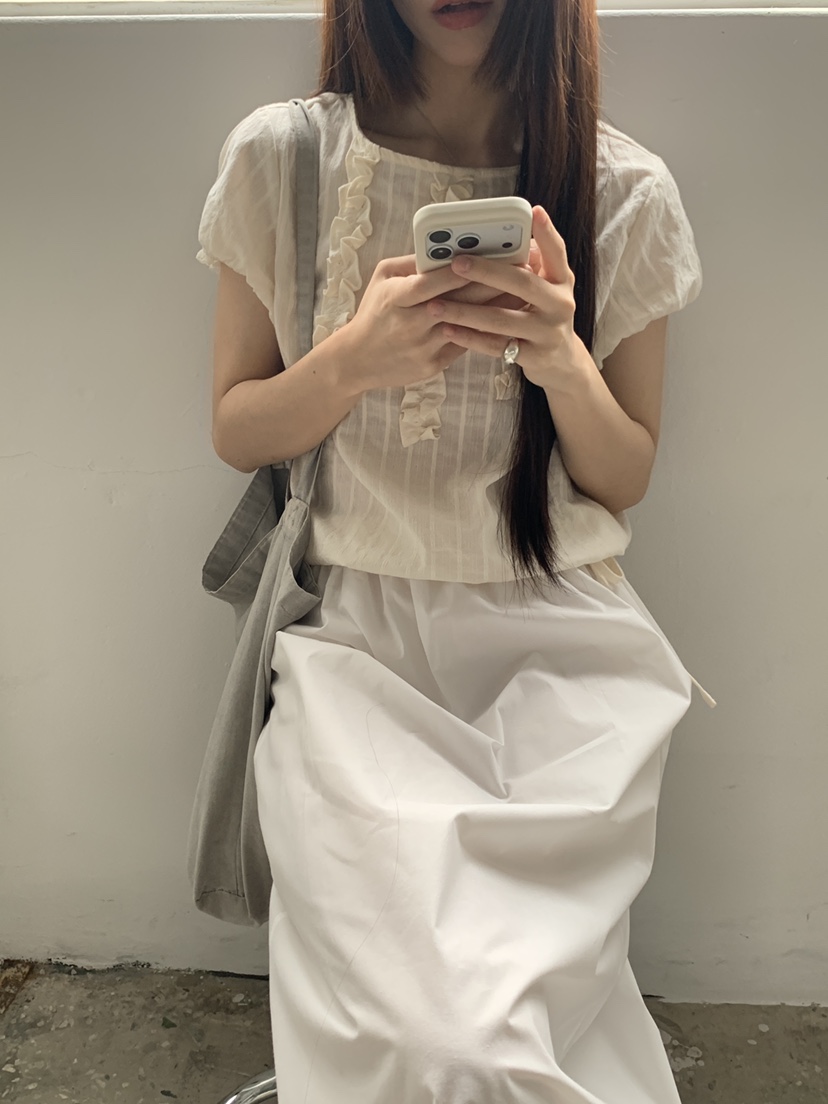 LOGARDEN韓國直郵女裝新款人氣時尚熱賣26夏季襯衫蕾絲衫LO GARDEN襯衫/蕾絲衫圖色2
