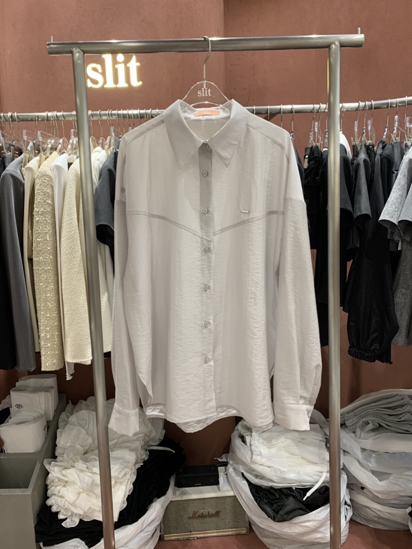 SLIT韓國東大門代購女士新品26夏季人氣休閑熱賣襯衫蕾絲衫SLIT襯衫/蕾絲衫圖色2