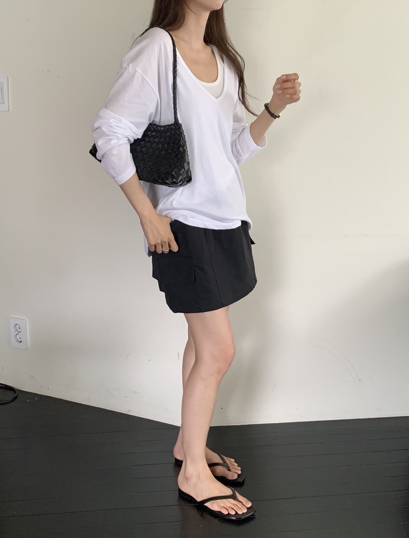 NOTICE韓國東大門代購女裝新品人氣推薦熱賣26夏季長袖T恤NOTICE長袖T恤