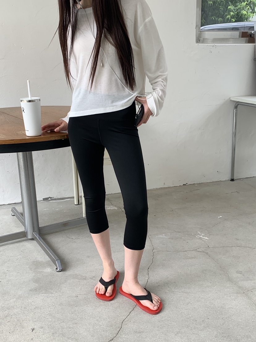 LOGARDEN韓國直郵女士新款熱賣26夏季休閑人氣打底褲鯊魚褲LO GARDEN打底褲/鯊魚褲