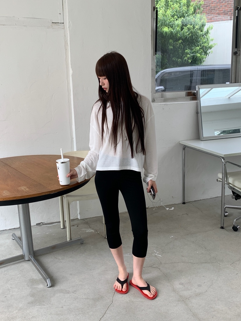 LOGARDEN韓國直郵女士新款熱賣26夏季休閑人氣打底褲鯊魚褲LO GARDEN打底褲/鯊魚褲