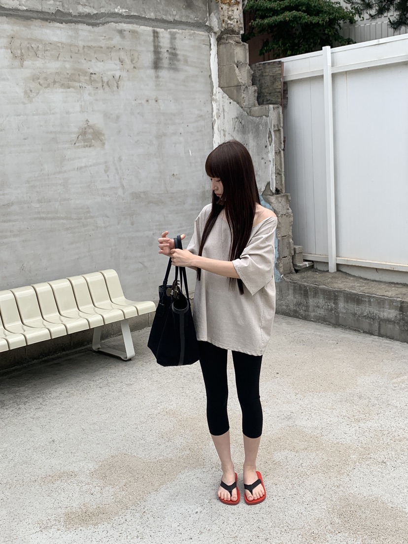 LOGARDEN韓國直郵女士新款熱賣26夏季休閑人氣打底褲鯊魚褲LO GARDEN打底褲/鯊魚褲