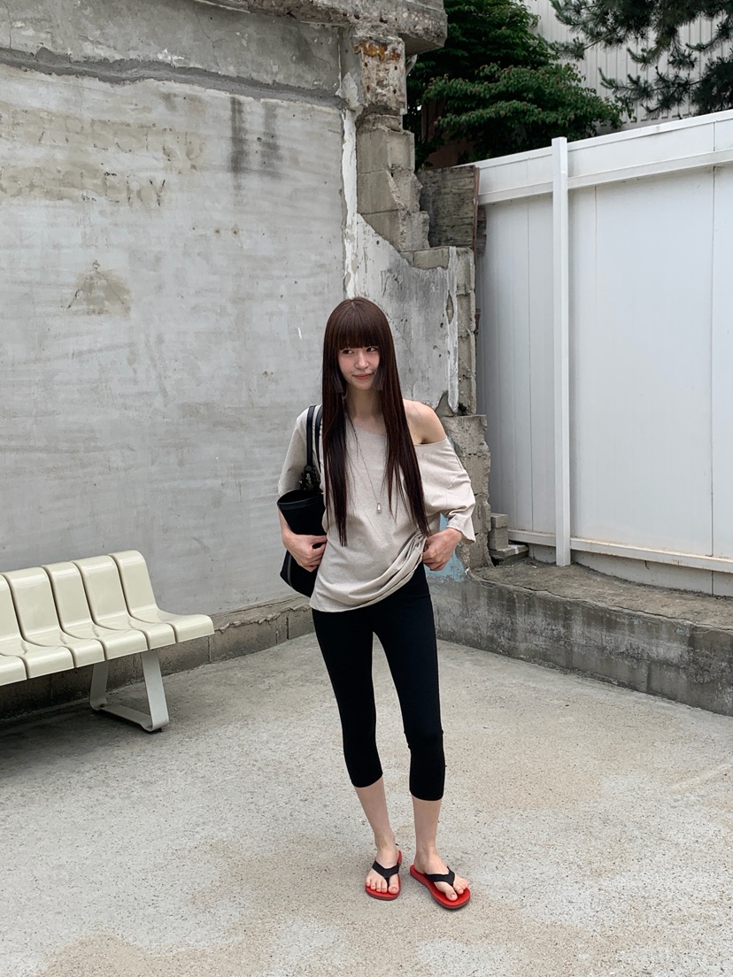 LOGARDEN韓國直郵女士新款熱賣26夏季休閑人氣打底褲鯊魚褲LO GARDEN打底褲/鯊魚褲