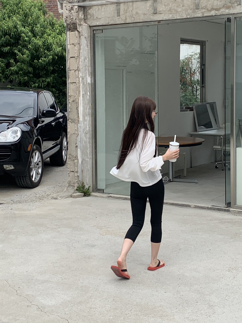 LOGARDEN韓國直郵女士新款熱賣26夏季休閑人氣打底褲鯊魚褲LO GARDEN打底褲/鯊魚褲