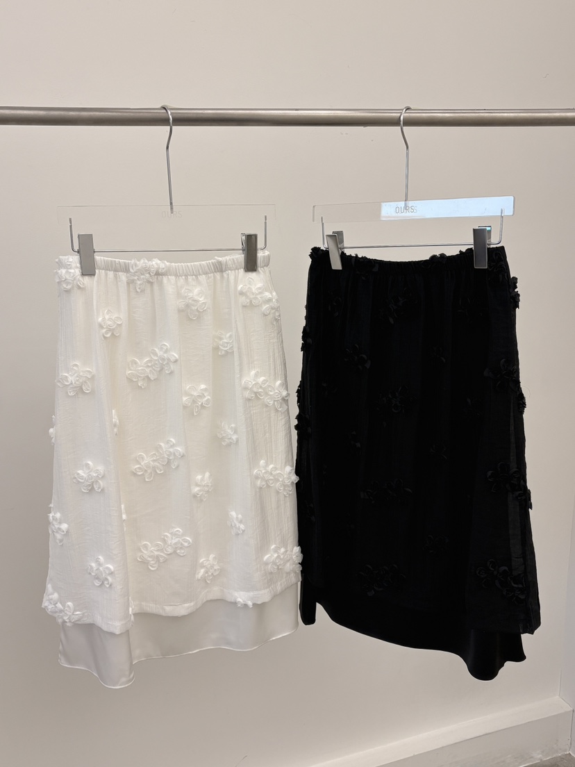 OURS韓國東大門代購女士新品時尚休閑26夏季半身裙中短裙OURS半身裙/中短裙