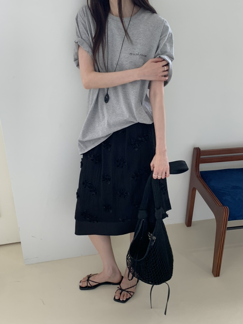 OURS韓國東大門代購女士新品時尚休閑26夏季半身裙中短裙OURS半身裙/中短裙