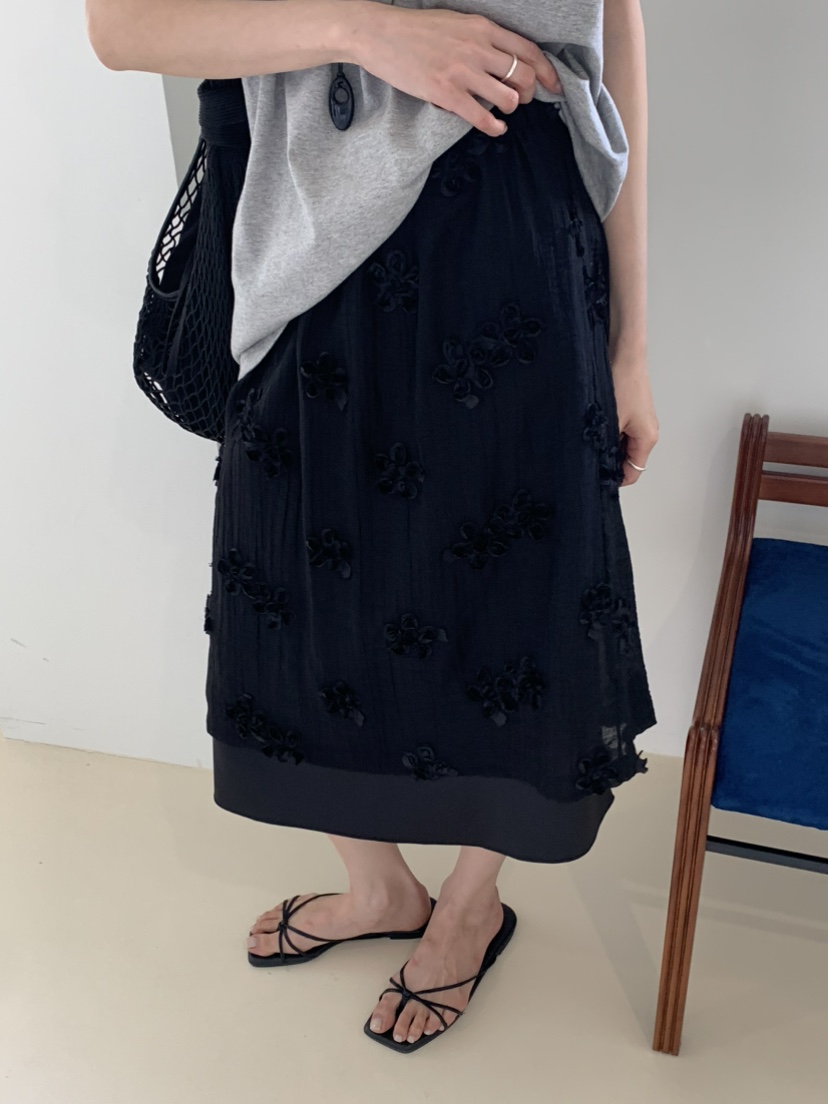 OURS韓國東大門代購女士新品時尚休閑26夏季半身裙中短裙OURS半身裙/中短裙