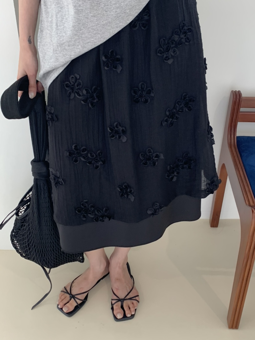 OURS韓國東大門代購女士新品時尚休閑26夏季半身裙中短裙OURS半身裙/中短裙