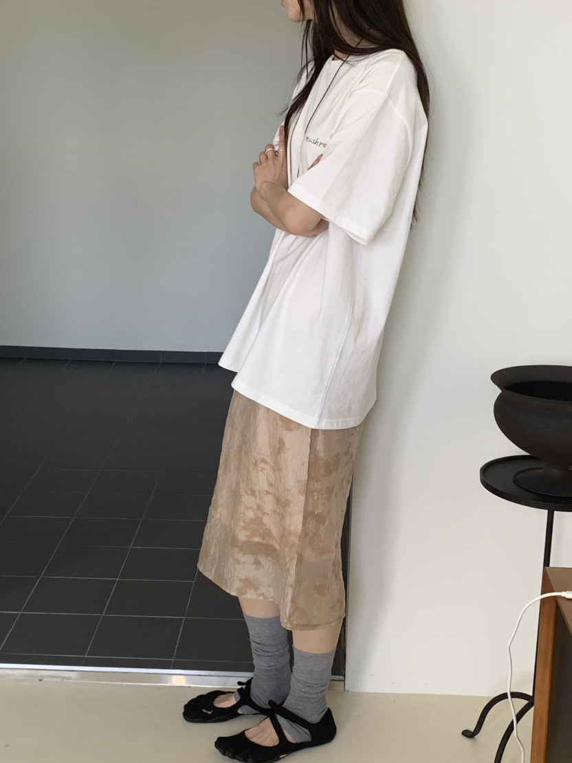 OURS韓國直郵實拍女裝新款休閑熱賣人氣半身裙中短裙印花OURS半身裙/中短裙