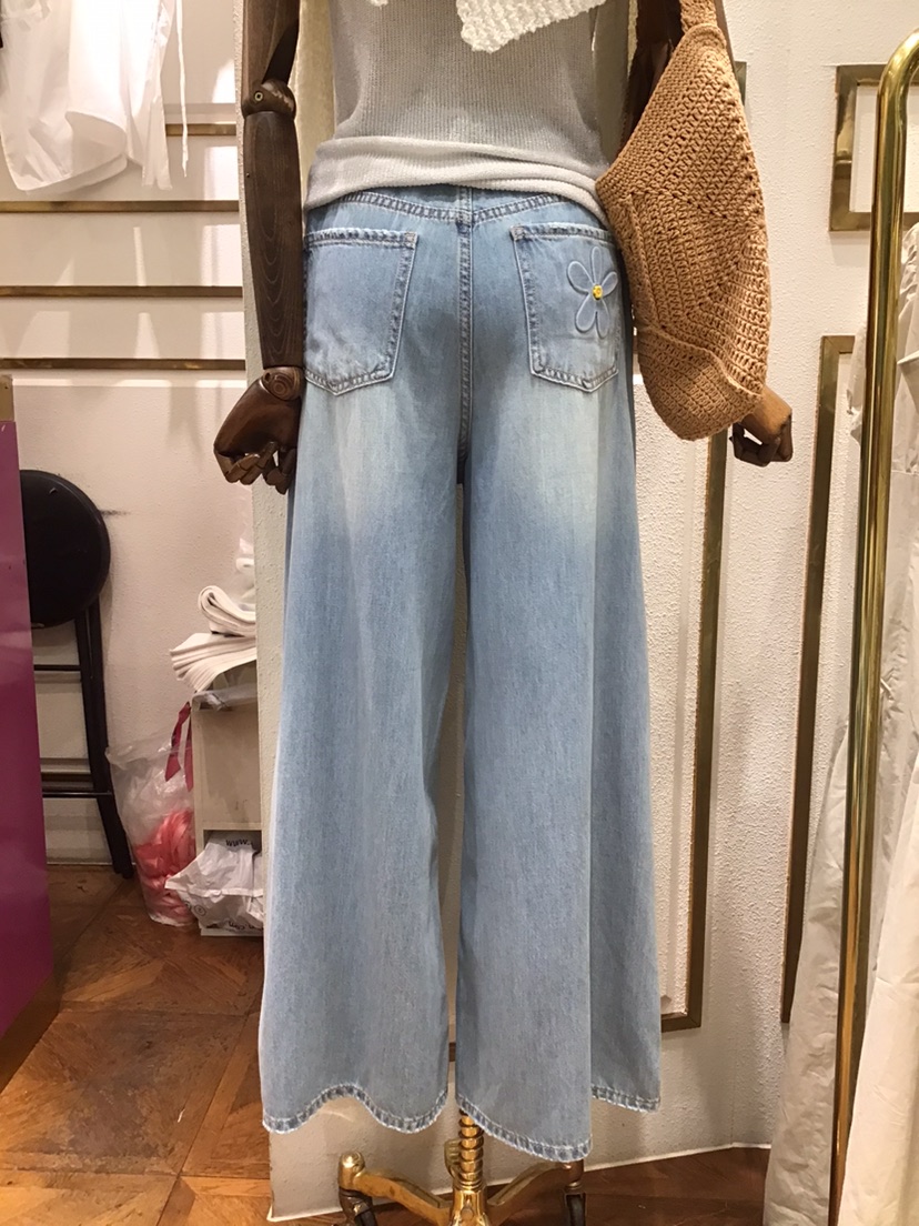LAUNDRY韓國直郵實拍女裝新款推薦26夏季時尚熱賣牛仔褲花朵LAUNDRY牛仔褲