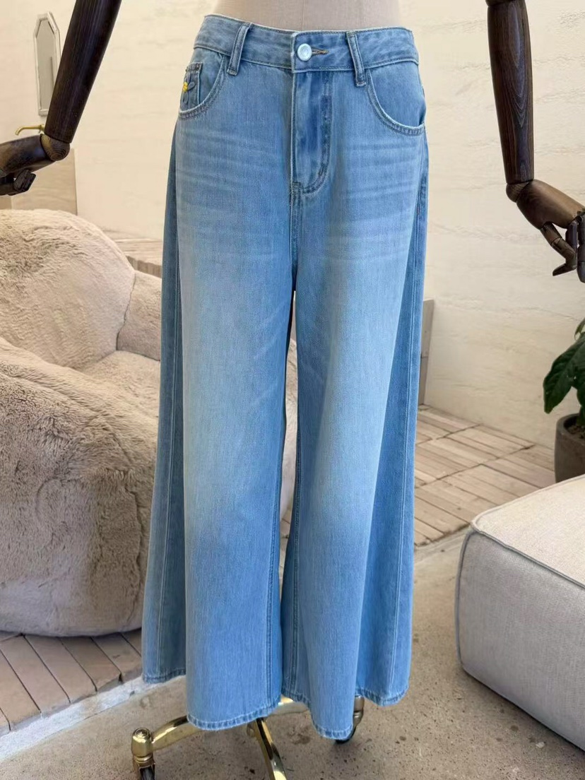 LAUNDRY韓國直郵實拍女裝新款推薦26夏季時尚熱賣牛仔褲花朵LAUNDRY牛仔褲圖色1