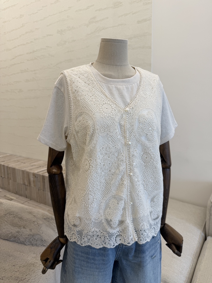 LAUNDRY韓國直郵女裝新款時尚26夏季推薦套裝珍珠套裝蕾絲LAUNDRY套裝