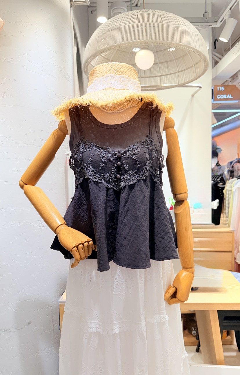 CORAL韓國東大門直郵女裝新品休閑人氣熱賣26夏季吊帶背心CORAL吊帶/背心