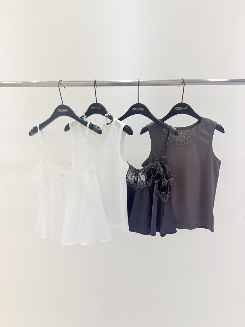 CORAL韓國東大門直郵女裝新品休閑人氣熱賣26夏季吊帶背心CORAL吊帶/背心