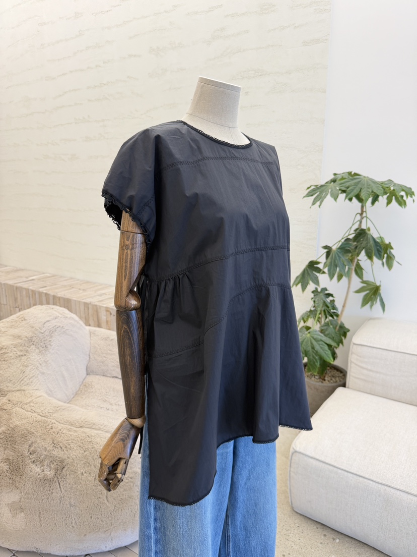 LAUNDRY東大門實拍韓國女士新品休閑26夏季襯衫蕾絲衫緞帶LAUNDRY襯衫/蕾絲衫
