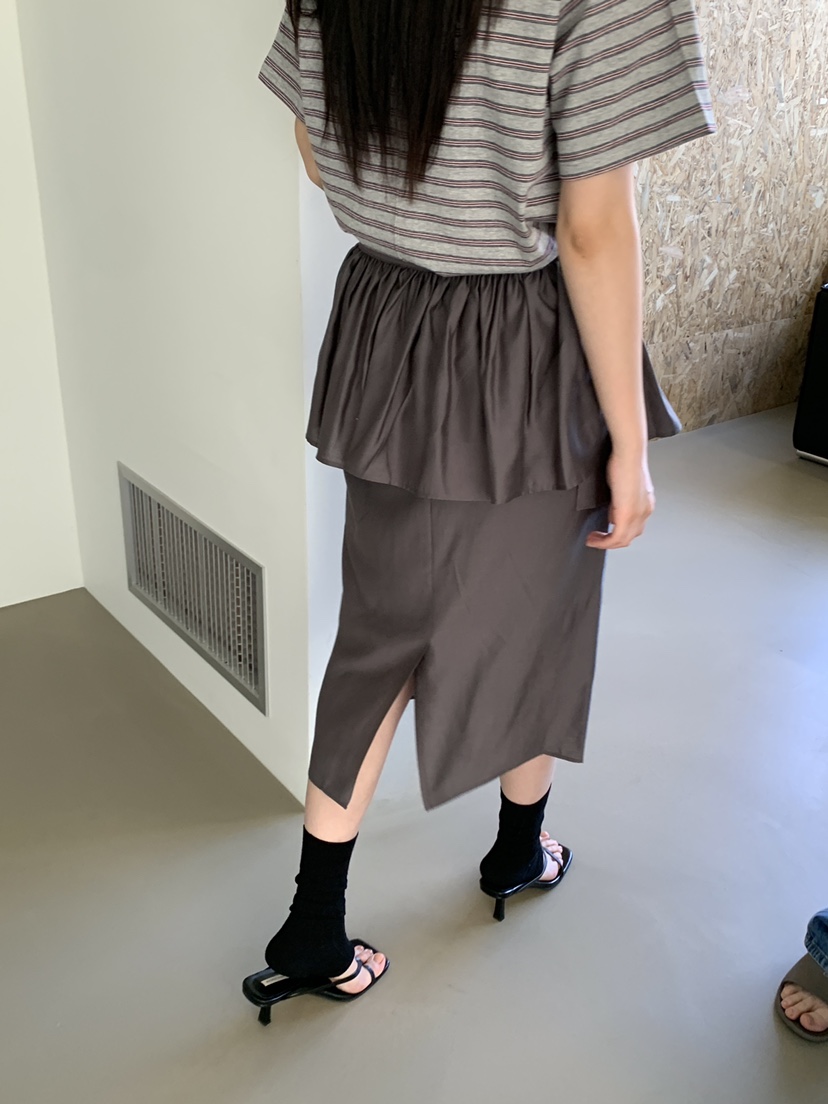 OURS韓國直郵女士新款休閑熱賣26夏季時尚人氣半身裙中短裙OURS半身裙/中短裙