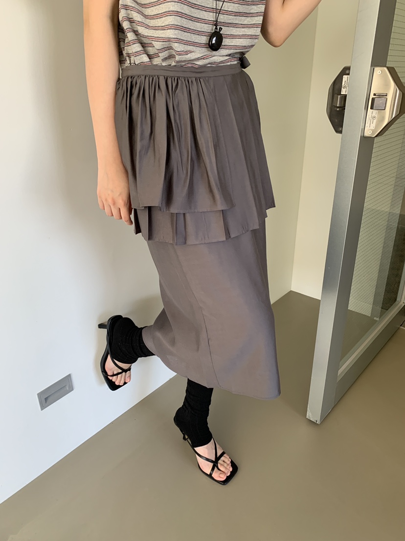 OURS韓國直郵女士新款休閑熱賣26夏季時尚人氣半身裙中短裙OURS半身裙/中短裙