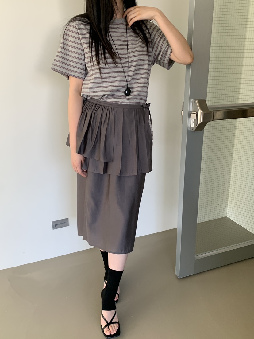 OURS韓國直郵女士新款休閑熱賣26夏季時尚人氣半身裙中短裙OURS半身裙/中短裙