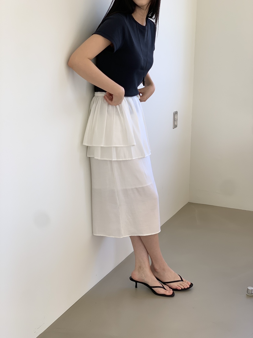 OURS韓國直郵女士新款休閑熱賣26夏季時尚人氣半身裙中短裙OURS半身裙/中短裙