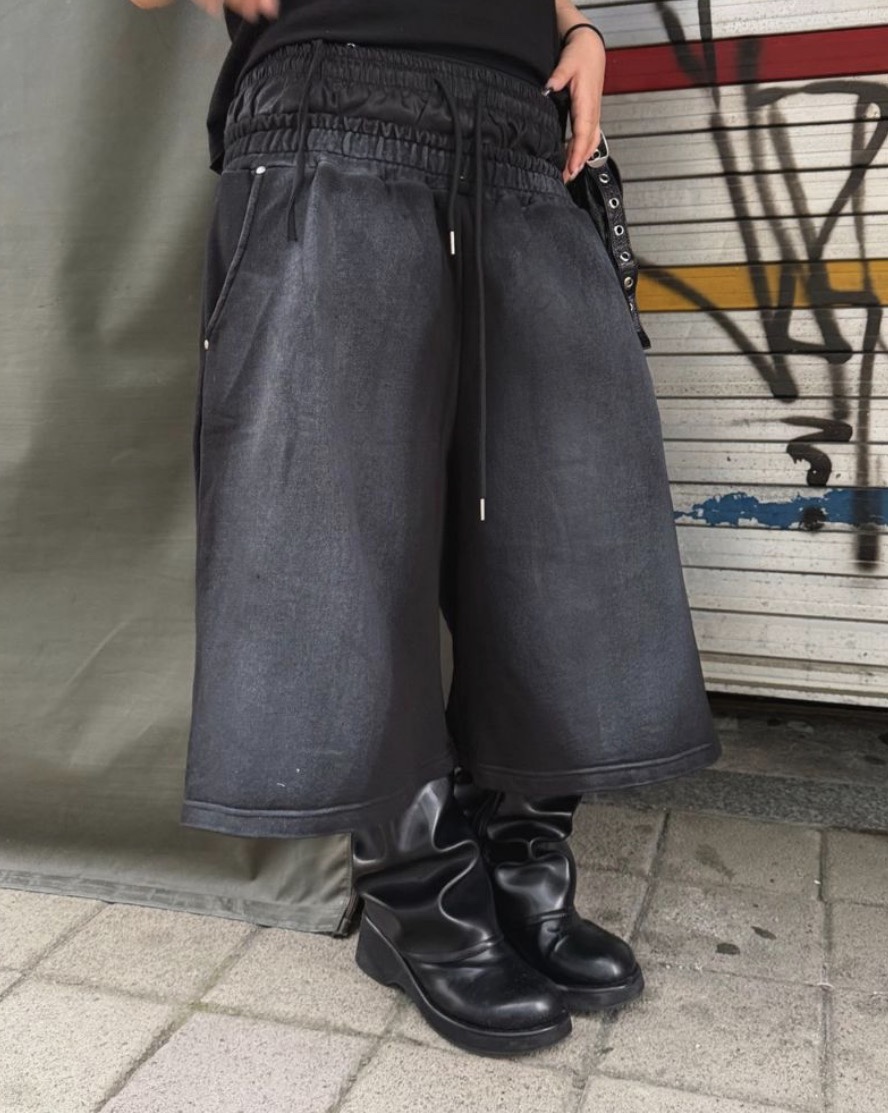 SEEOT韓國直郵女裝新款休閑推薦時尚26夏季短褲男女同款涂層SEEOT短褲圖色2