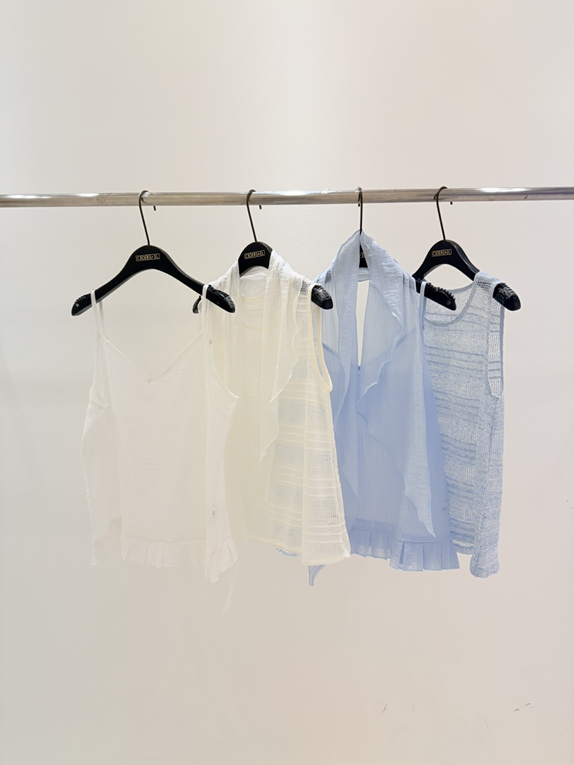 CORAL韓國東大門直郵女士新品人氣26夏季吊帶背心荷葉邊套裝CORAL吊帶/背心