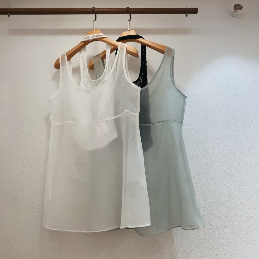 DARLUZ_MI韓國直郵女士新款熱賣人氣休閑吊帶背心透視無袖DARLUZ_MI吊帶/背心