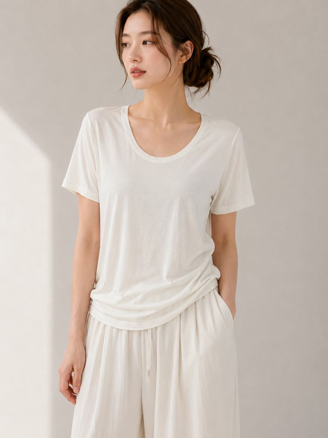 DOT BASIC韓國東大門代購女士新品26夏季推薦時尚T恤莫代爾DOT BASICT恤